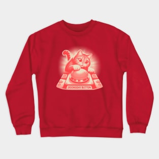 Doomsday Button Cat Crewneck Sweatshirt